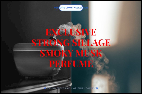 exclusive strong sillage smoky musk perfume