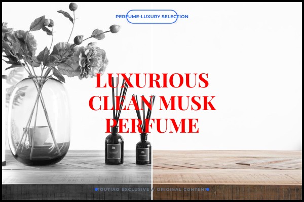 luxurious clean musk perfume